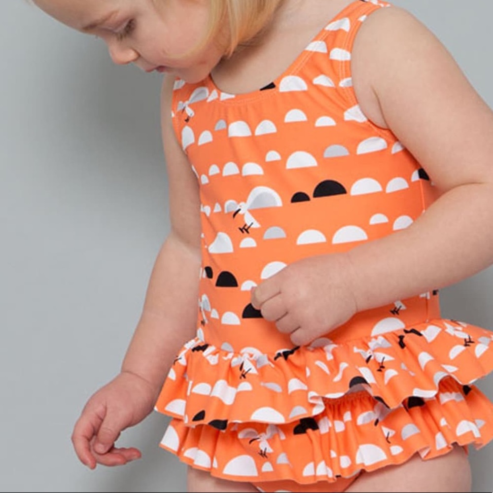 🆕 SOOKIBABY Little Miss C.Gull Skirted Swimsuit